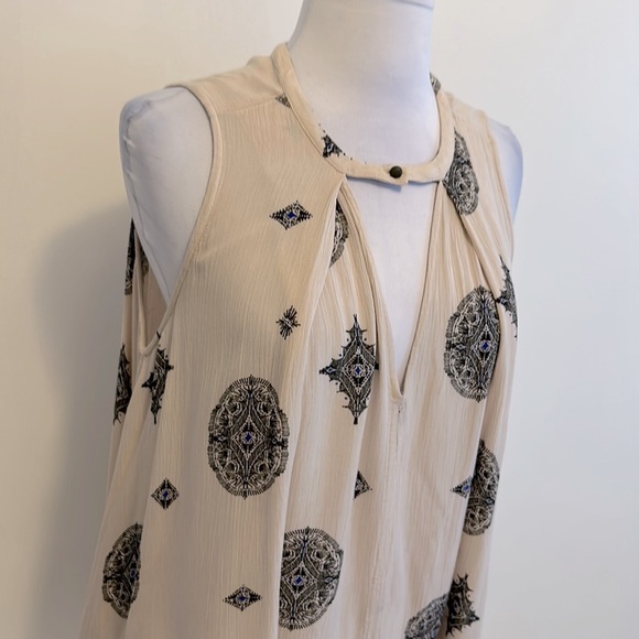 Free People Tree Swing Keyhole Tunic Mini Dress - Picture 6 of 9